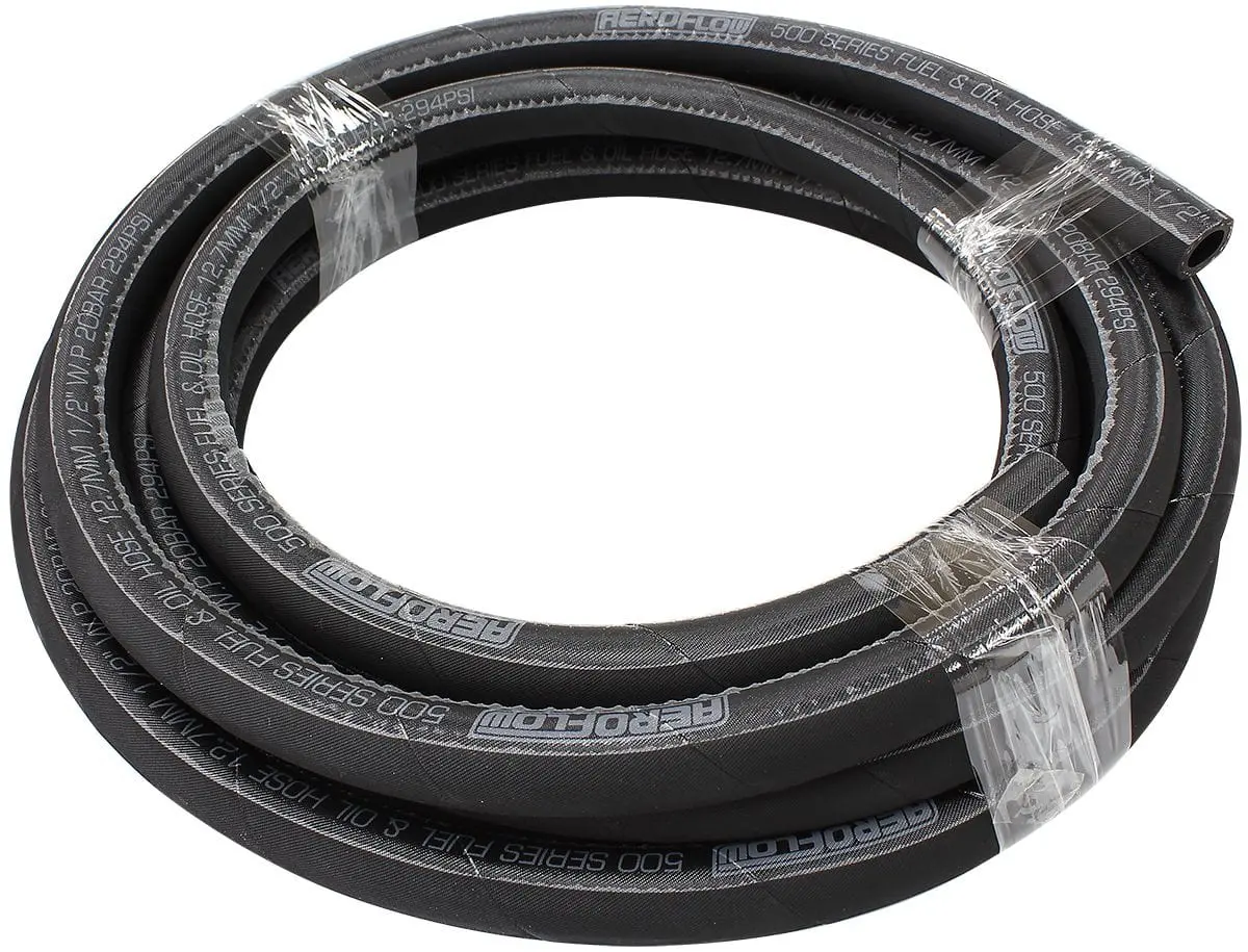 Af500-08-6Mblk 500 Series Black Push-Lock Hose – -8An, 6Ft Length 1