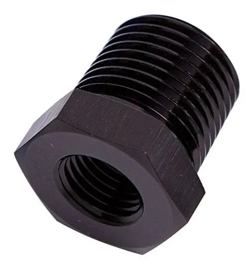 Af912-16-06Blk Npt Pipe Reducer – 1" To 3/8" Black Anodized Fitting 1