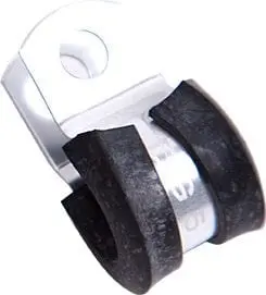 Af158-30S Cushioned P-Clamp – 1-7/8" Id Silver-Anodized Hose Securing Solution 1