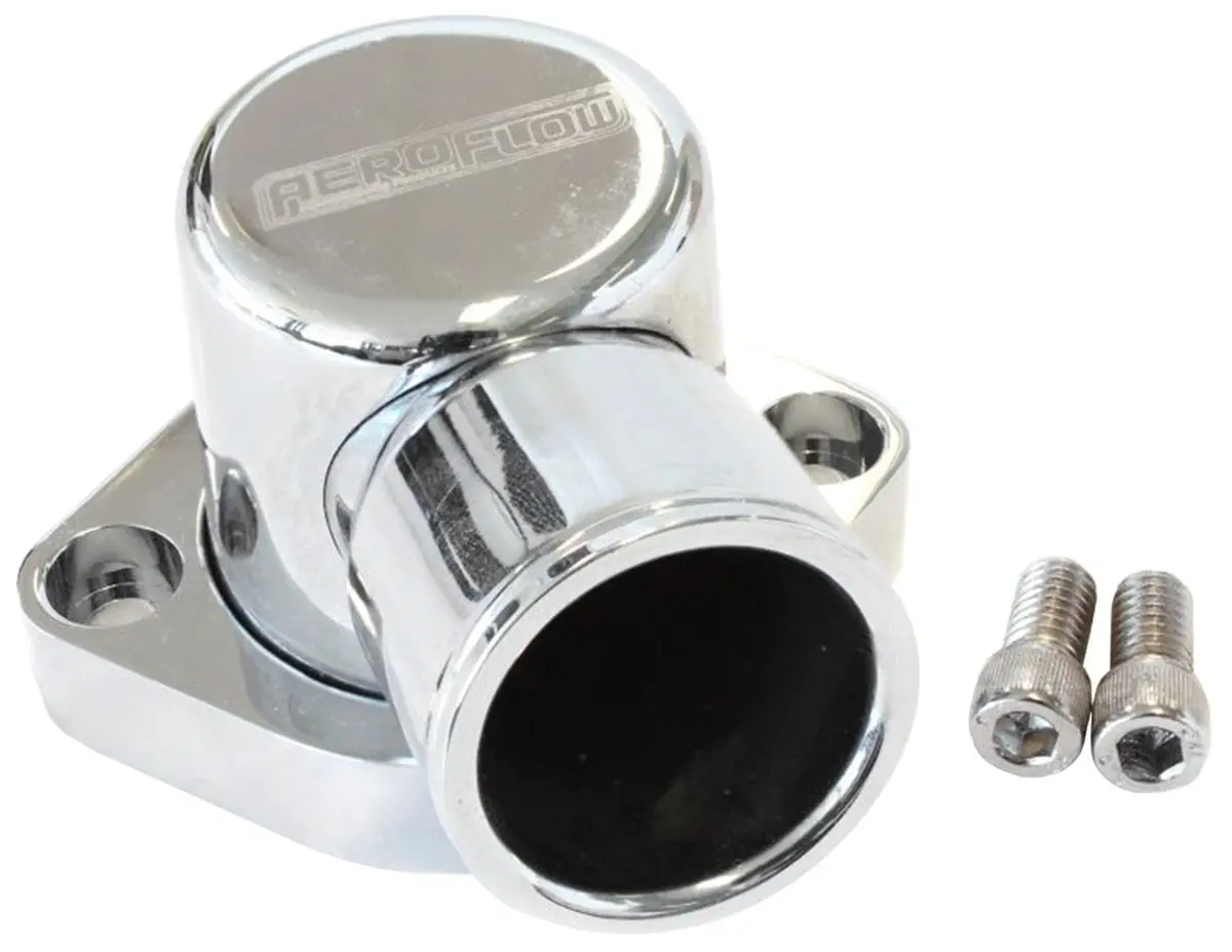 Aeroquip Af64-2039C Chrome 90° Billet Thermostat Housing 1