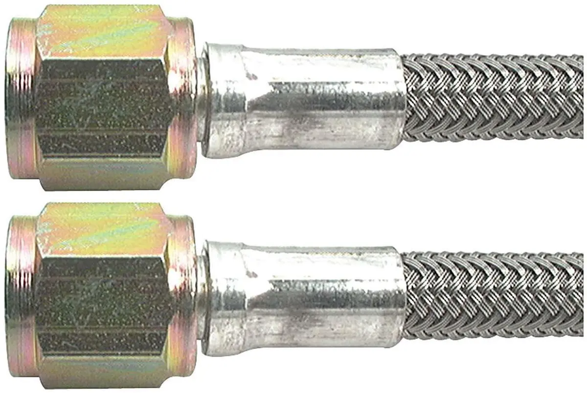 Allstar Performance All46400-15 Braided Stainless Steel Brake Hose Set 1