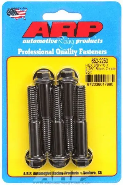 5-Piece Hex Head Black Oxide Bolt Kit – Ar652-2250 1