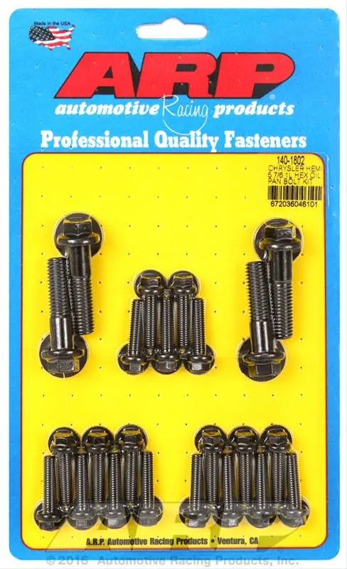 Arp 140-1802 Oil Pan Bolt Kit – Chromoly Steel Fasteners 1