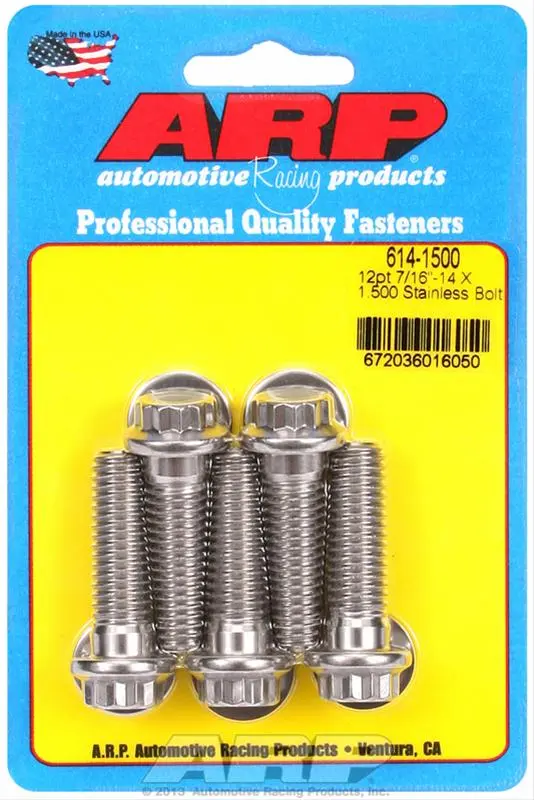 Arp Stainless Steel Fastener Set – Grade 8740, 614-1500 Series 1