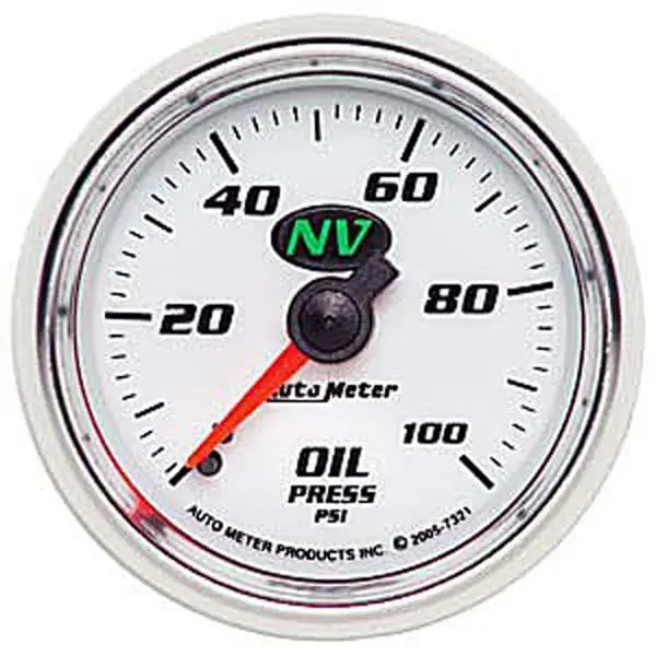 Autometer Au7321 Nv Series Mechanical Oil Pressure Gauge 1