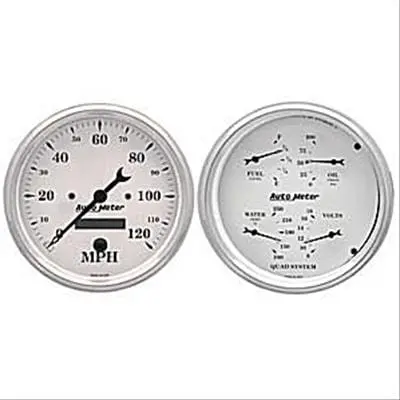 Autometer 1603 Old Tyme White Analog Gauge Kit – Classic Styling 1