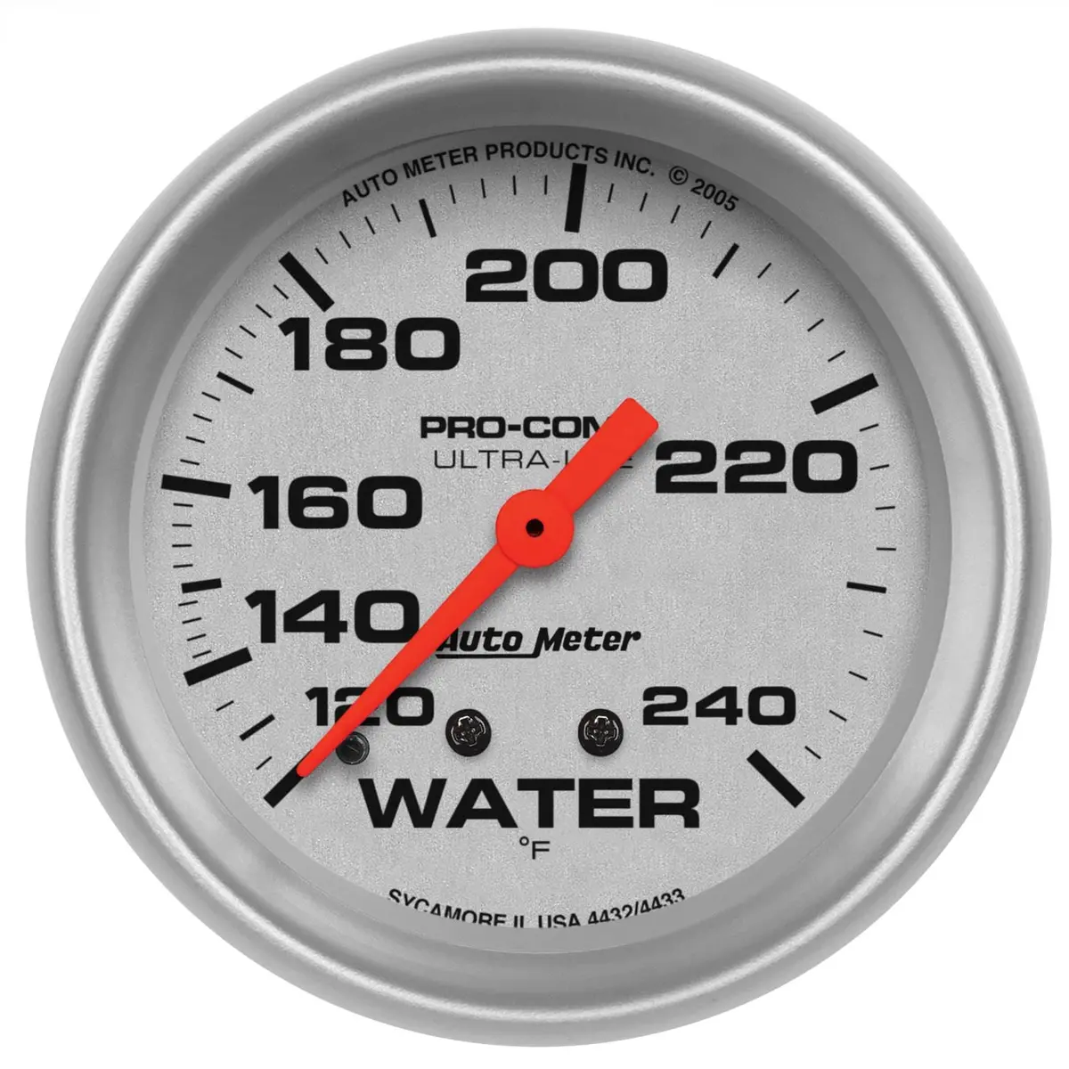 Autometer Ultra-Lite Analog Oil Temperature Gauge – 2-1/16" 1