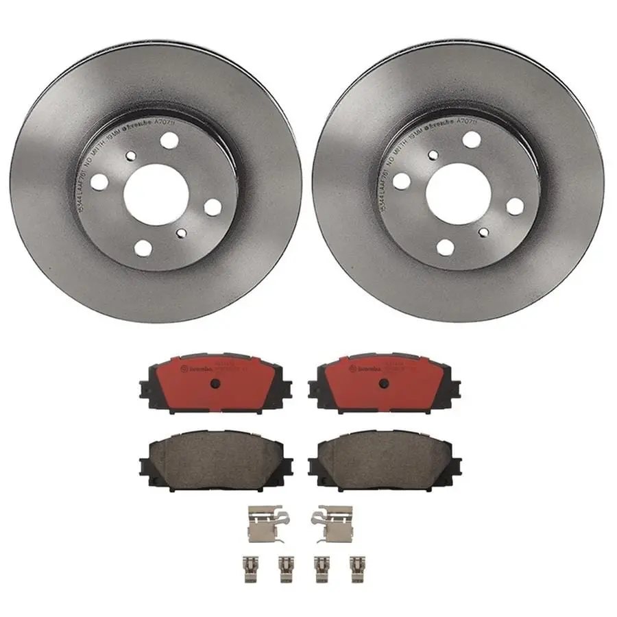 Brembo Kt00A24 Front Disc Brake Pad And Rotor Kit 1