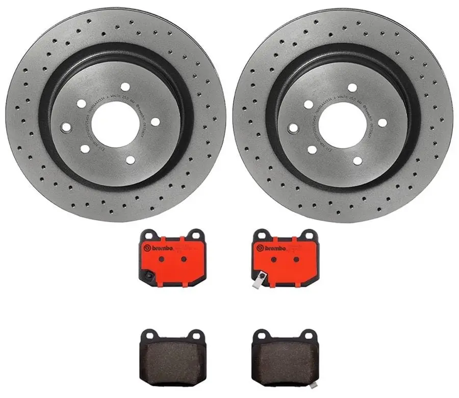 Brembo Ktx0022 Premium Disc Brake Pad & Rotor Combo Kit 1