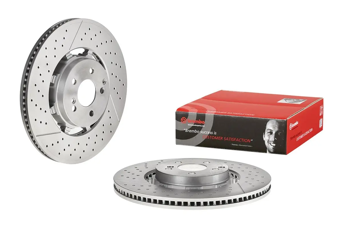 Brembo Uv-Coated Premium Brake Rotors – 09C82633, Enhanced Corrosion Resistance 1