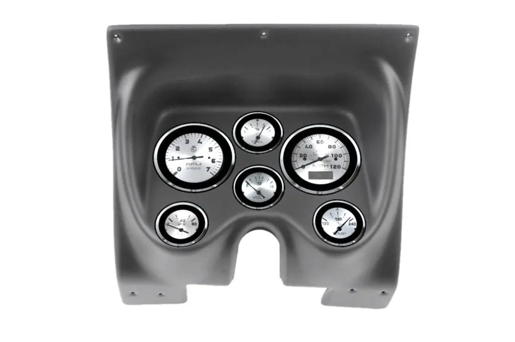 Classic Dash Hot Rod Gauge Kit – 41067Sp11, Analog Cluster With Chrome Bezels 1