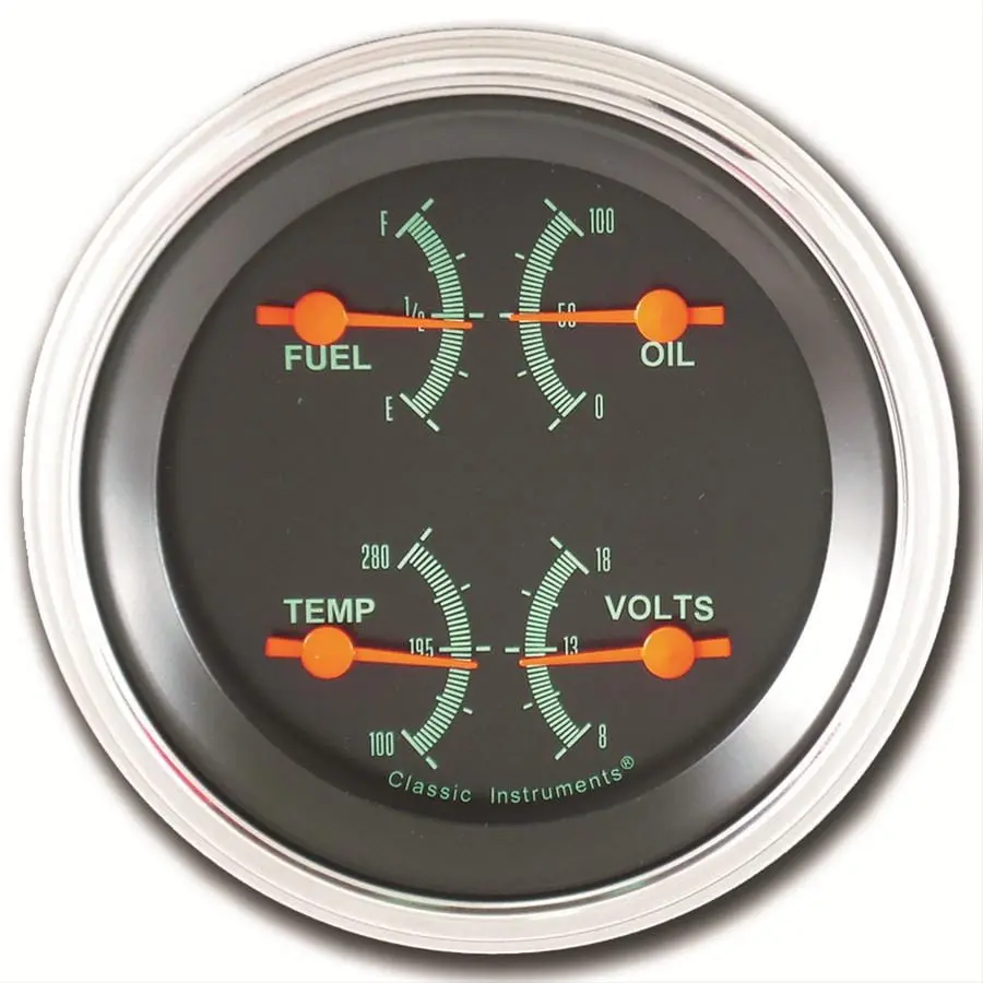 Classic Instruments Gs73Slf G-Stock Series Analog Gauge Set With Lighting 1