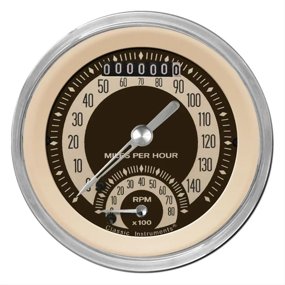 Classic Instruments Nt20Shc Nostalgia Vt Series Analog Gauge Set 1