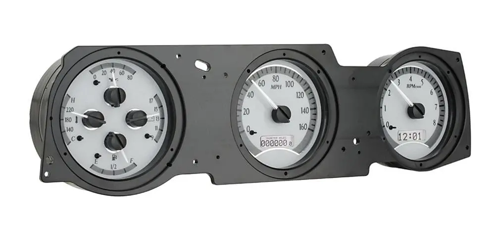 Dakota Digital Vhx-70O-Cut-S-W Analog Gauge System – Direct-Fit Retrofit Kit 1