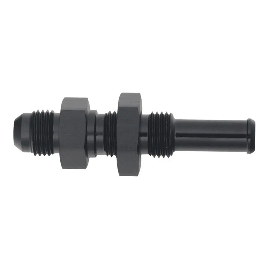 Deatschwerks Bulkhead Feed-Through Adapter – An-6 To -6An, Black Anodized (6-02-0734-B) 1