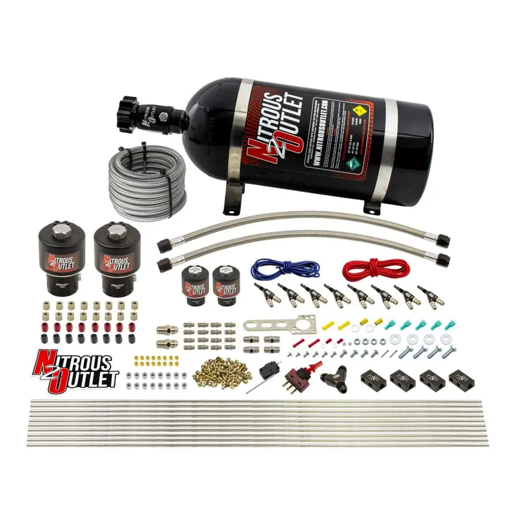Nitrous Outlet E85-Compatible Wet Nitrous System – 15 Lb/Hr, 00-10433-E85-T-15 1