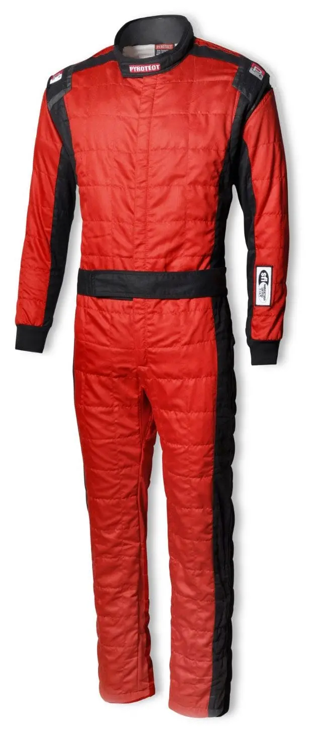 Sportsman Deluxe Sfi 3.2A/5 Two-Layer Race Suit – Flame-Resistant Red Design 1