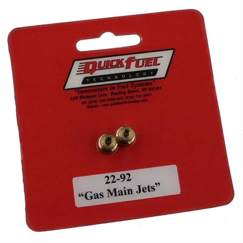Quick Fuel Standard Main Jet Kit – 22-92Qft, Brass, Precision-Machined 1
