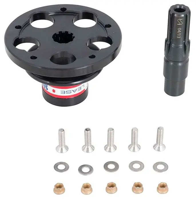 Stq1200Nb Quick-Release Steering Hub With Black Anodized Finish 1