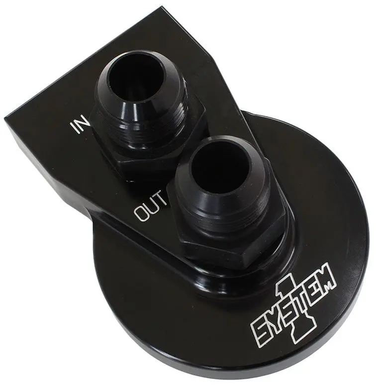Sy221-90004-10-B Remote Oil Filter Mount Kit – Black Anodized Aluminum 1