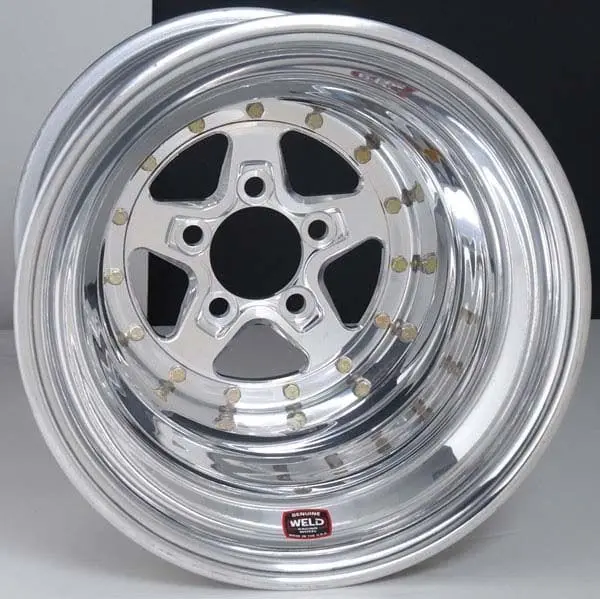 Aluma Star 15" X 14" Polished Aluminum Wheel 1
